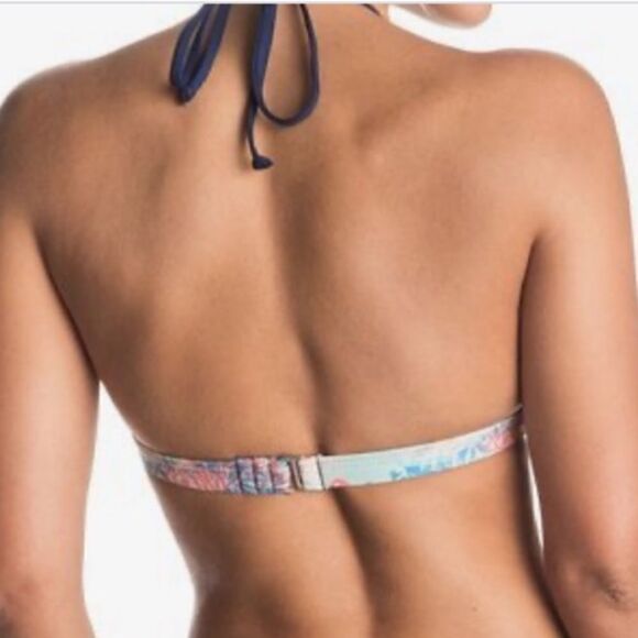 NWT Roxy Undersea Fixed Tri Bikini Top Sz- Med - Picture 2 of 8